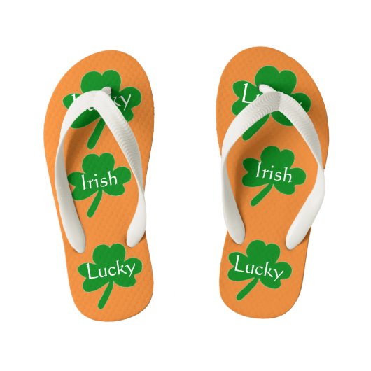 Lucky Irish Shamrocks Teenslippers (Voetbed)