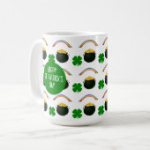Lucky Irish St Patrick's Day Coffee Mug (Devant gauche)