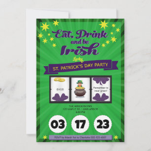 Lucky Irish St. Patrick's Day Party Kaart