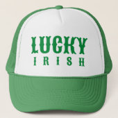 Lucky Irish St. Patric's Day Design Trucker Pet (Voorkant)