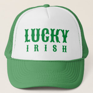 Lucky Irish St. Patric's Day Design Trucker Pet