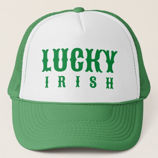 Lucky Irish St. Patric's Day Design Trucker Pet (Voorkant)