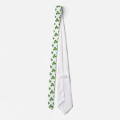 Lucky Irish Three Leaf Shamrock Clover Stropdas (Achterkant)