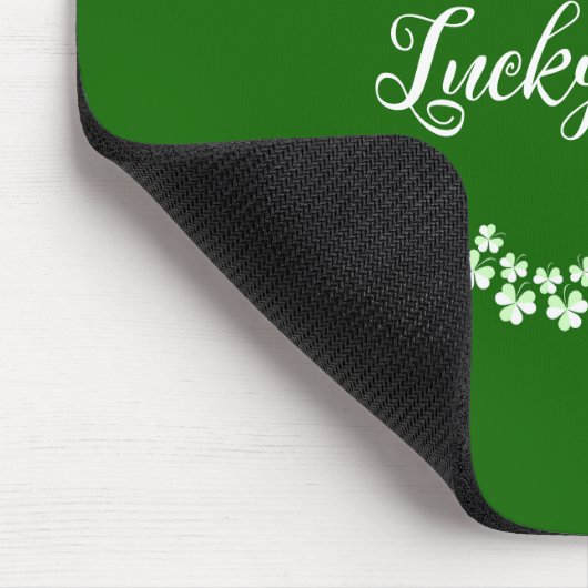 Lucky Je Groene Shamrocks Saint Patrick's Day Muismat (Hoek)
