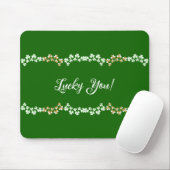 Lucky Je Groene Shamrocks Saint Patrick's Day Muismat (Met muis)