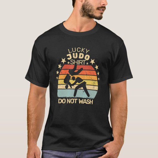 Lucky Judo voor judokas judoist judo Judo bestrijd T-shirt (Voorkant)