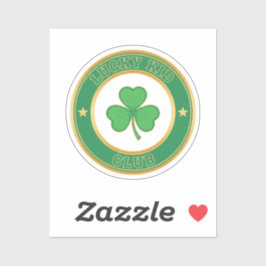 Lucky Kid Club Official Member Badge St Patrick Sticker