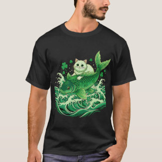 Lucky Koi Kat Japan T-shirt