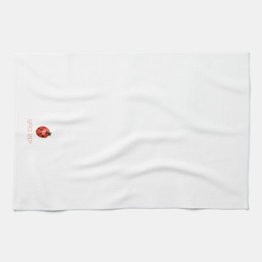 "Lucky Lady" Lieveheersbeestje Keukenhanddoek (Horizontaal)