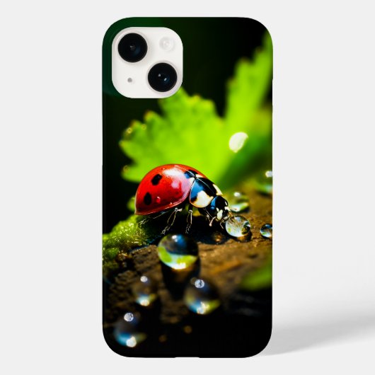Lucky Ladybird Kever op Leaf Case-Mate iPhone Case (Achterkant)