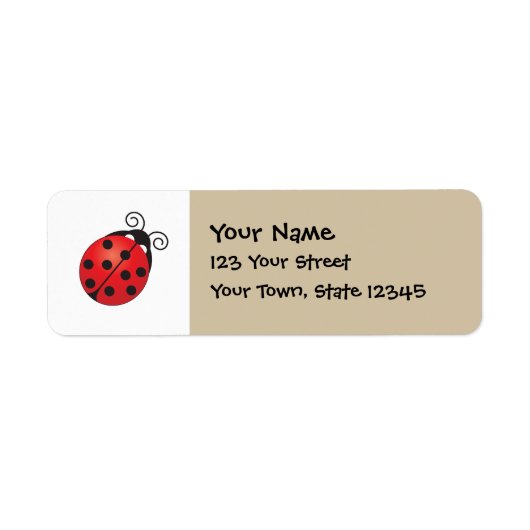 Lucky Ladybug Etiket (Voorkant)