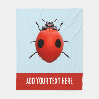 Lucky Ladybug Fleece Deken