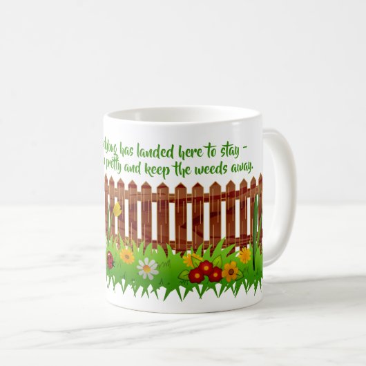 Lucky Ladybug in Flower Garden Poem Mok (Voorkant rechts)