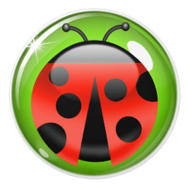Lucky LadyBug Lade / Kabinet Knoppen - SRF