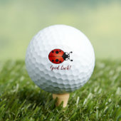 Lucky Ladybug Red Oranje Ladybird Good Luck Golfballen (Insitu Shirt)