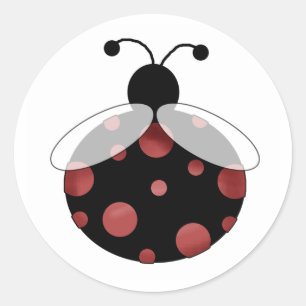 Lucky Ladybug Ronde Sticker