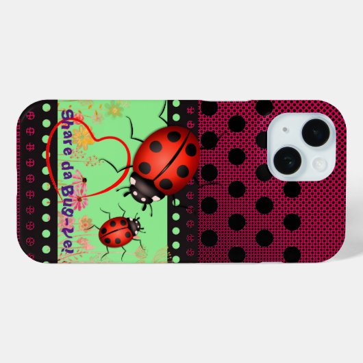 Lucky Ladybug Spots Case-Mate iPhone Case (Achterkant (horizontaal))