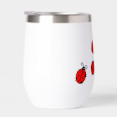 Lucky Ladybugs Design Vin Thermique Tumbler (Droite)