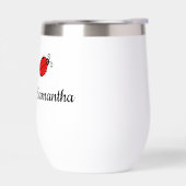 Lucky Ladybugs Design Vin Thermique Tumbler (Gauche)