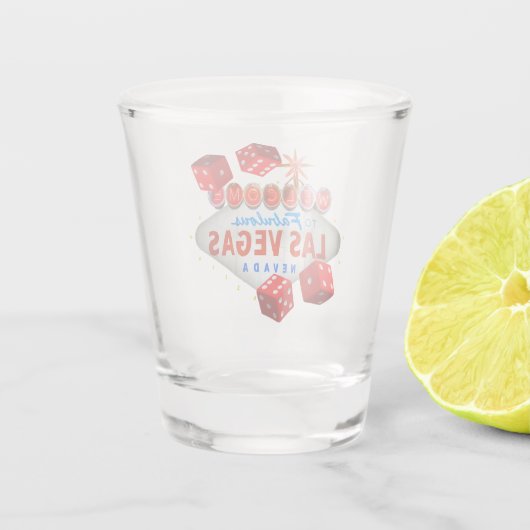 Lucky Las Vegas Shot Glass Shot Glas (Achterkant)