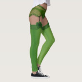 Lucky Leggings Funny St. Patrick's Costume Pantalo (Droite)