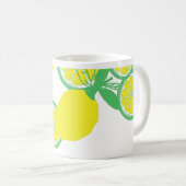 Lucky Lemons Organic Funky Café Mug (Devant droit)