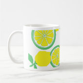 Lucky Lemons Organic Funky Café Mug (Gauche)