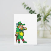 Lucky Leprechaun Briefkaart (Staand voorkant)