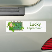 Lucky Leprechaun Bumpersticker (Op auto)