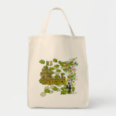Lucky Leprechaun en Zijn Irish Castle Tote Bag (Voorkant)