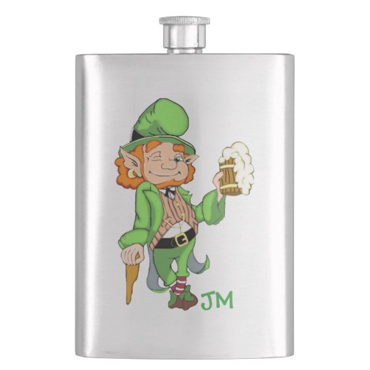 Lucky Leprechaun gepersonaliseerde fles Flacon (Voorkant)