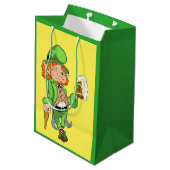 Lucky Leprechaun Gift Bag Medium Cadeauzakje (Achterkant Gekanteld)
