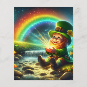 Lucky Leprechaun Gold Rainbow St Patrick's Day Flyer