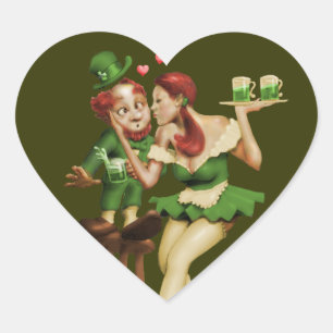 Lucky Leprechaun Hart Sticker