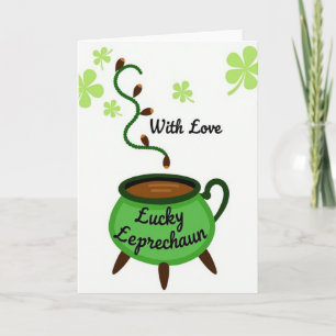 Lucky Leprechaun Liefde Voor Partner Kaart