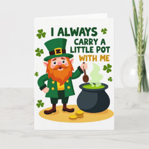 Lucky Leprechaun Pot of Gold Kaart