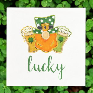 Lucky Leprechaun Shamrock St. Patrick's Day Servet