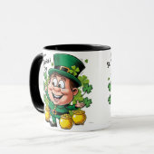 Lucky Leprechaun St. Patrick's Day Mok (Voorkant links)