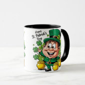 Lucky Leprechaun St. Patrick's Day Mok (Voorkant rechts)