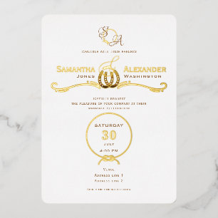 Lucky Liefde Westerne Rustieke Schuur Hoefijzers B Folie Uitnodiging