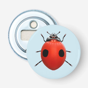 Lucky Lieveheersbeestje Button Flesopener