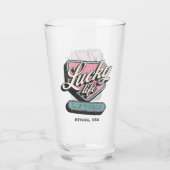 Lucky Life Las Vegas Nevada Glas (Achterkant)