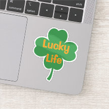 Lucky Life Vierbladige Klaver St. Patrick's Dag