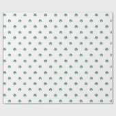 Lucky Little Four Leaf Clovers Saint Patricks Day Cadeaupapier (Vlak)