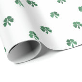 Lucky Little Four Leaf Clovers Saint Patricks Day Cadeaupapier (Rol Hoek)