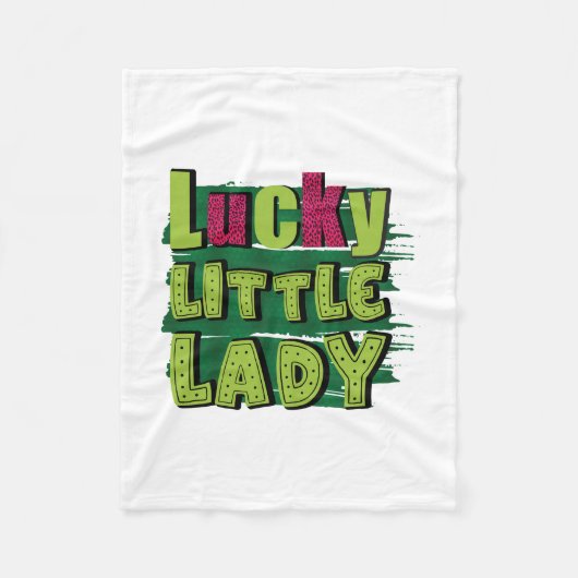 Lucky Little Lady Fleece Deken (Voorkant)