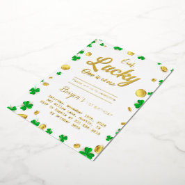 Lucky Little One - St. Patrick's Day Baby shower Folie Uitnodiging