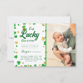 Lucky Little One - St. Patrick's Day Baby shower Kaart