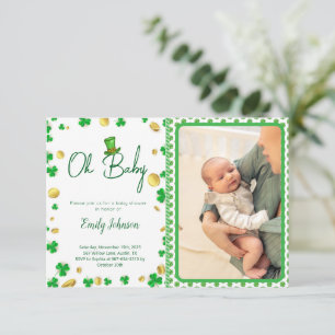 Lucky Little One - St. Patrick's Day Baby shower Kaart
