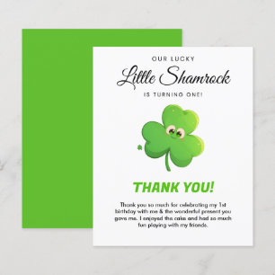 Lucky Little Shamrock 1er anniversaire Carte de re